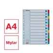 Kép 2/6 - Regiszter, laminált karton, A4, 12 részes, ESSELTE "Mylar" - 2