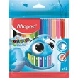 Kép 1/2 - Filctoll készlet, 2 mm, kimosható, MAPED "Color`Peps Ocean", 12 különböző szín