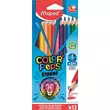 Kép 1/6 - Színes ceruza készlet, háromszögletű, MAPED "Color`Peps Strong", 12 különböző szín