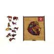 Kép 1/4 - Puzzle, fa, A4, 90 darabos, PANTA PLAST "Mosaic Lion"