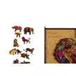 Kép 3/4 - Puzzle, fa, A4, 90 darabos, PANTA PLAST "Mosaic Lion" - 3