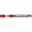 Kép 2/2 - Tábla- és flipchart marker, 1-3 mm, kúpos, EDDING "250", piros - 2