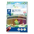 Kép 1/2 - Színes ceruza készlet, hatszögletű, STAEDTLER "Noris Colour 185", 36 különböző szín