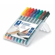 Kép 2/3 - Alkoholos marker készlet, OHP, 0,6 mm, STAEDTLER "Lumocolor® 318 F", 8 különböző szín - 2