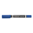 Kép 1/2 - Alkoholos marker, 0,6/1,5 mm, kúpos, kétvégű, STAEDTLER "Lumocolor® duo 348", kék