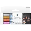 Kép 2/3 - Metálfényű marker készlet, 2 mm, SCHNEIDER "Paint-It 011", 4 különböző szín - 2