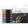 Kép 2/3 - Metálfényű filctoll készlet, 1-2 mm, SCHNEIDER "Paint-It 020", 8 különböző szín - 2