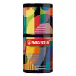 Kép 1/5 - Rostirón készlet, hengeres fém doboz, 1 mm, STABILO "Pen 68 ARTY", 45 különböző szín