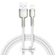 Kép 2/12 - Baseus Cafule USB-Lightning kábel, 2,4A, 1 m (fehér) - 2