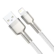 Kép 3/12 - Baseus Cafule USB-Lightning kábel, 2,4A, 1 m (fehér) - 3
