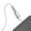 Kép 9/12 - Baseus Cafule USB-Lightning kábel, 2,4A, 1 m (fehér) - 9
