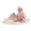 Kép 2/3 - Llorens Mimi újszülött baba takaróval 42 cm