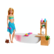 Kép 1/5 - Barbie: Fürdőszobaszett babával és fürdősóval