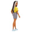 Kép 3/4 - Barbie Fashionistas: Melírozott hajú Barbie fekete-fehér kockás szoknyában