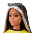 Kép 4/4 - Barbie Fashionistas: Melírozott hajú Barbie fekete-fehér kockás szoknyában