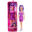 Kép 1/4 - Barbie Fashionistas: Lila hajú Barbie cipzáras tartóban