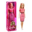 Kép 1/4 - Barbie Fashionistas: Szőke hajú Barbie piros kockás szoknyában