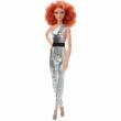 Kép 3/4 - Barbie Looks: Fekete-ezüst kollekció - Vörös hajú baba overallban