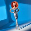 Kép 4/4 - Barbie Looks: Fekete-ezüst kollekció - Vörös hajú baba overallban