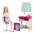 Kép 1/8 - Barbie: Feltöltődés játékszett - szépségszalon csillogó maszkokkal