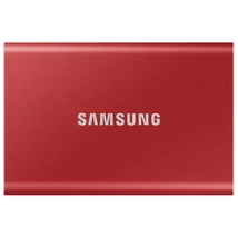 SAMSUNG SSD Külső, 2TB, T7, Metál Piros, USB 3.2