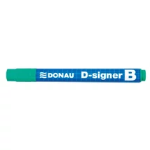 Táblamarker, 2-4 mm, kúpos, DONAU "D-signer B", zöld