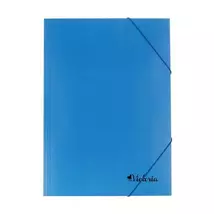 Gumis mappa, karton, A4, VICTORIA OFFICE, kék