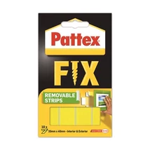 Ragasztócsík, kétoldalas, visszaszedhető, 20 x 40 mm, HENKEL "Pattex Fix"