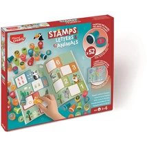 Nyomdázó készlet, MAPED CREATIV "Stamps" Letters & Animals