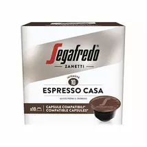 Kávékapszula, Dolce Gusto kompatibilis, 10 db, SEGAFREDO "Espresso Casa"
