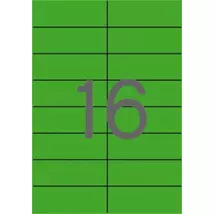 Etikett, 105x37 mm, színes, APLI, zöld 1600 etikett/csomag
