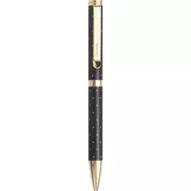 Golyóstoll, 1,0 mm, arany színű klip, fekete tolltest, FILOFAX "Moonlight", fekete