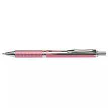 Rollertoll, 0,35 mm, nyomógombos, rózsaszín tolltest, PENTEL "EnerGel BL-407" kék
