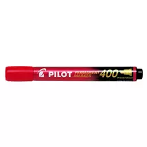 Alkoholos marker, 1,5-4 mm, vágott, PILOT "Permanent Marker 400", piros