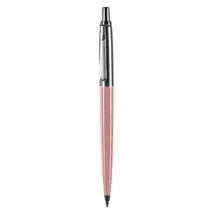 Golyóstoll, 0,8 mm, nyomógombos, pasztell rózsaszín tolltest, PAX, kék