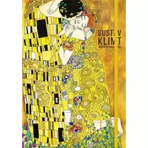 Skiccfüzet, A5, pontrácsos, 80 lap, keményfedeles, SHKOLYARYK, "Klimt&Van Gogh", vegyes