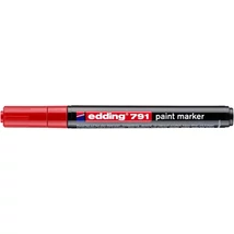 Lakkmarker, 1-2 mm, EDDING "791", piros