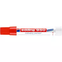 Jelölő marker, 10 mm, kúpos, EDDING "950", piros