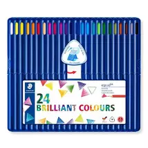Színes ceruza készlet, háromszögletű, STAEDTLER "Ergosoft® 157", 24 különböző szín