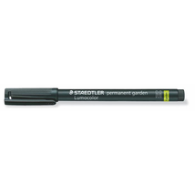 Alkoholos marker, 1 mm, kúpos, STAEDTLER "Lumocolor® garden 319 GM", fekete