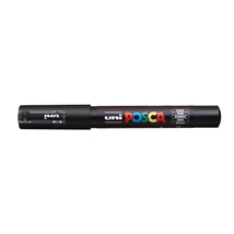 Dekormarker, 0,7 mm, UNI "Posca PC-1MR", fekete