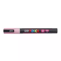 Dekormarker, 0,9-1,3 mm, UNI"Posca PC-3ML", fényes rózsaszín