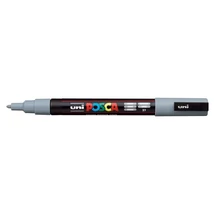 Dekormarker, 0,9-1,3 mm, UNI "Posca PC-3M", szürke