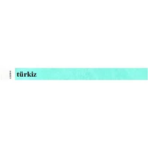 Karszalag, 3/4", tyvek, türkiz