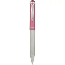 Golyóstoll, 0,24 mm, teleszkópos, rozsdamentes acél, pink tolltest, ZEBRA "Telescopic Metal Stylus", kék