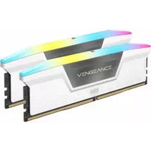 CORSAIR DDR5 5200MHz 64GB (2x32GB) XMP VENGEANCE RGB RAM, fehér
