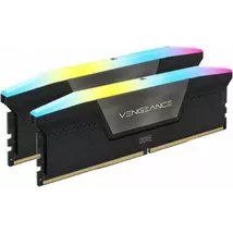 CORSAIR DDR5 6000MHz 64GB (2x32GB) XMP VENGEANCE RGB RAM, fekete