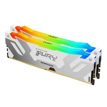 Kingston Fury Renegade RGB Fehér 32GB [2x16GB 6400MHz DDR5 CL32 DIMM]