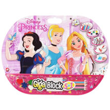 Disney hercegnők színező (ceruza, zsírkréta, vízfesték, matrica)