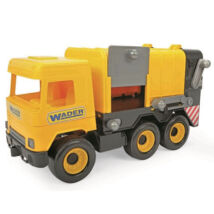 Wader Middle Truck kukásautó 42 cm sárga